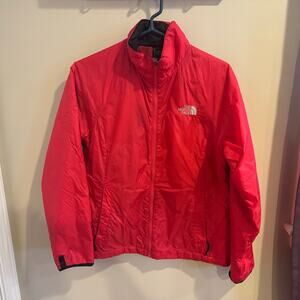 North Face Womens Coat Pink Lined Quilted Windbreaker Size Medium